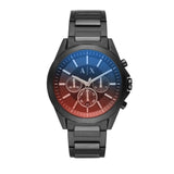 Armani Exchange Drexler Chronograph Black Dial Black Steel Strap Watch For Men - AX2615 Authentic Buy Shop Now