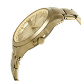 Armani Exchange Hampton Chronograph Gold Dial Gold Steel Strap Watch For Men - AX2415 Authentic Buy Shop Now