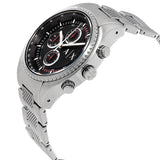 Armani Exchange The Driver Chronograph Black Dial Silver Steel Strap Watch For Men - AX1612 Authentic Buy Shop Now