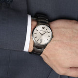 Emporio Armani Renato Quartz Grey Dial Grey Steel Strap Watch For Men - AR11120 Authentic Buy Shop Now