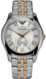 Emporio Armani Classic Quartz Silver Dial Two Tone Steel Strap Watch For Men - AR1824 Authentic Buy Shop Now