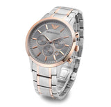 Emporio Armani Renato Gray Dial Gray Steel Strap Watch For Men - AR11077 Authentic Buy Shop Now