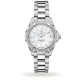 Tag Heuer Aquaracer Mother of Pearl Dial Silver Steel Strap Watch for Women - WBD131A.BA0748 Authentic Buy Shop Now