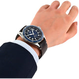 Tag Heuer Autavia Calibre 5 Automatic Blue Dial Brown Leather Strap Watch for Men - WBE5116.FC8266 Authentic Buy Shop Now