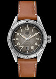 Tag Heuer Autavia Isograph Grey Dial Calfskin Brown Leather Strap Watch for Men - WBE5111.FC8267 Authentic Buy Shop Now