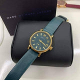 Marc Jacobs Baker Green Dial Green Leather Strap Watch for Women - MBM1268 Authentic Buy Shop Now