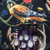 Guess Confetti Diamonds Purple Dial Purple Steel Strap Watch for Women - W0774L4 Authentic Buy Shop Now