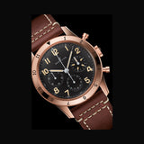 Breitling Avi 1953 Edition Black Dial Brown Leather Strap Watch for Men - RB0920131B1X1 Authentic Buy Shop Now
