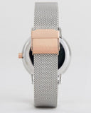 Armani Exchange Lola Analog White Dial Silver Mesh Strap Watch For Women - AX5537 Authentic Buy Shop Now