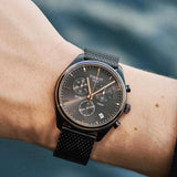Tissot T Classic PR 100 Chronograph Anthracite Black Dial Black Mesh Bracelet Watch For Men - T101.417.23.061.00 Authentic Buy Shop Now