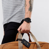 Armani Exchange Outerbanks Chronograph Black Dial Black Steel Strap Watch For Men - AX7105 Authentic Buy Shop Now