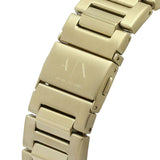 Armani Exchange Banks Chronograph Black Dial Gold Steel Strap Watch For Men - AX1721 Authentic Buy Shop Now