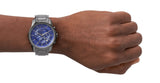 Armani Exchange Banks Chronograph Blue Dial Grey Steel Strap Watch For Men - AX1731 Authentic Buy Shop Now