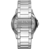 Armani Exchange Hampton Chronograph Black Dial Silver Steel Strap Watch For Men - AX2179 Authentic Buy Shop Now
