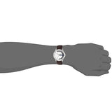 Armani Exchange Hampton Chronograph White Dial Brown Leather Strap Watch For Men - AX2187 Authentic Buy Shop Now