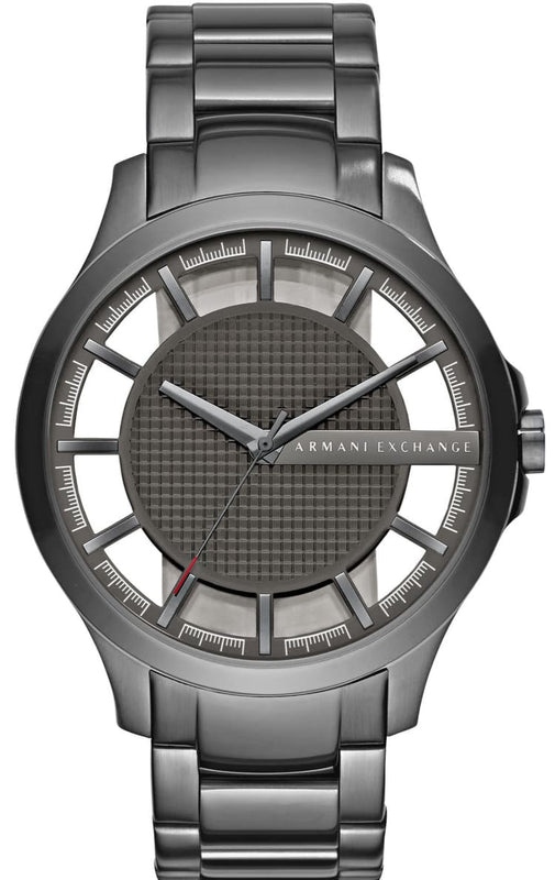 Armani Exchange Hampton Chronograph Grey Dial Grey Steel Strap Watch For Men - AX2188 Authentic Buy Shop Now