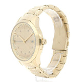 Armani Exchange Hampton Chronograph Gold Dial Gold Steel Strap Watch For Men - AX2415 Authentic Buy Shop Now