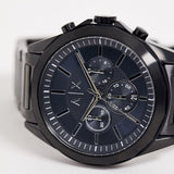 Armani Exchange Drexler Chronograph Black Dial Black Steel Strap Watch For Men - AX2639 Authentic Buy Shop Now