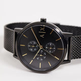 Armani Exchange Cayde Chronograph Black Dial Black Mesh Strap Watch For Men - AX2716 Authentic Buy Shop Now