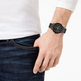 Armani Exchange Cayde Chronograph Black Dial Black Mesh Strap Watch For Men - AX2716 Authentic Buy Shop Now