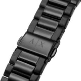 Armani Exchange Cayde Multicolor Dial Black Steel Strap Watch For Men - AX2725 Authentic Buy Shop Now