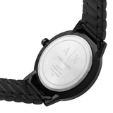 Armani Exchange Cayde Multicolor Dial Black Steel Strap Watch For Men - AX2725 Authentic Buy Shop Now
