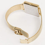 Armani Exchange Lola Quartz Gold Dial Gold Mesh Strap Watch For Women - AX5801 Authentic Buy Shop Now