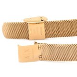 Armani Exchange Lola Quartz Silver Dial Rose Gold Mesh Strap Watch For Women - AX5802 Authentic Buy Shop Now