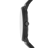 Armani Exchange Cayde Analog Black Dial Black Leather Strap Watch For Men - AX7120 Authentic Buy Shop Now