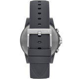 Armani Exchange Outerbanks Chronograph Grey Dial Grey Silicone Strap Watch For Men - AX7123 Authentic Buy Shop Now