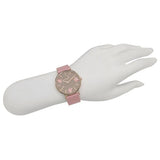 Coach Perry Floral Motif Fawn Dial Pink Leather Strap Watch for Women - 14503442 Authentic Buy Shop Now