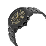 Michael Kors Brecken Chronograph Black Dial Black Steel Strap Watch for Women - MK6302 Authentic Buy Shop Now