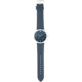 Emporio Armani Giovanni T Bar Chronograph Quartz Blue Dial Blue Leather Strap Watch For Men - AR11226 Authentic Buy Shop Now