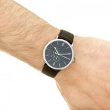 Tommy Hilfiger Cooper Blue Dial Brown Leather Strap Watch for Men - 1791508 Authentic Buy Shop Now