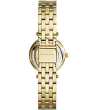 Michael Kors Darci Quartz Mother of Pearl Red Dial Gold Steel Strap Watch For Women - MK3583 Authentic Buy Shop Now
