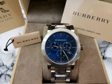 Burberry The City Blue Dial Silver Steel Strap Watch for Men - BU9363 Authentic Buy Shop Now