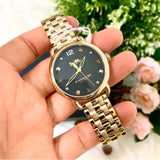 Coach Delancey Black Dial Gold Steel Strap Watch for Women - 14502813 Authentic Buy Shop Now