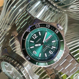 Fossil FB-03 Chronograph Green Dial Silver Steel Strap Watch for Men - FS5726 Authentic Buy Shop Now