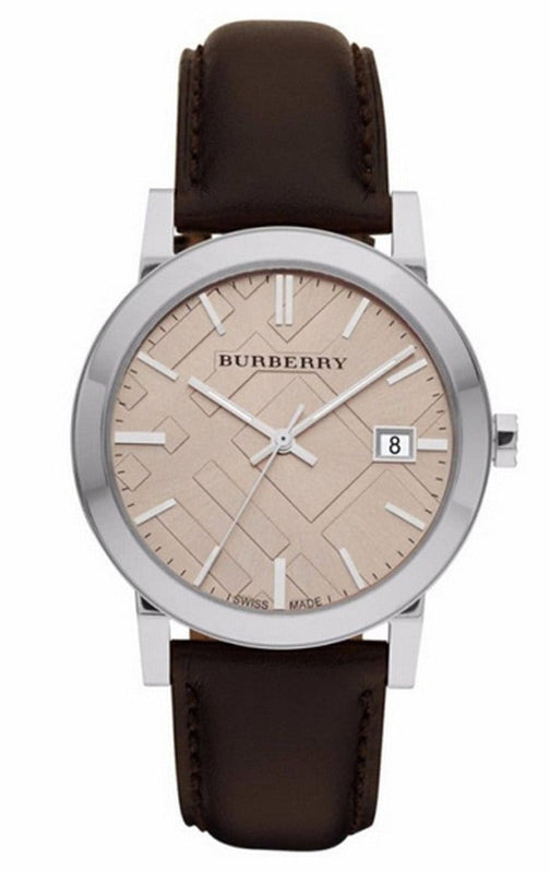 Burberry Heritage Beige Dial Brown Leather Strap Watch for Men - BU1777 Authentic Buy Shop Now