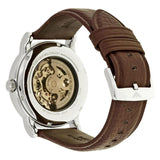 Emporio Armani Luigi Meccanico Brown Dial Brown Leather Strap Watch For Men - AR1982 Authentic Buy Shop Now