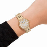 Fossil Virginia White Dial Gold Steel Strap Watch for Women - ES3283 Authentic Buy Shop Now
