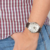 Tissot T Classic Tradition Silver Dial Brown Leather Strap Watch For Men - T063.610.16.038.00 Authentic Buy Shop Now