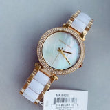 Michael Kors Parker Mother of Pearl Dial Two Tone Steel Strap Watch for Women - MK6400 Authentic Buy Shop Now