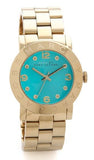 Marc Jacobs Amy Green Dial Gold Steel Strap Watch for Women - MBM8624 Authentic Buy Shop Now