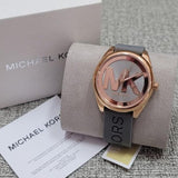 Michael Kors Janelle Three Hand Grey Dial Grey Rubber Strap Watch For Women - MK7314 Authentic Buy Shop Now