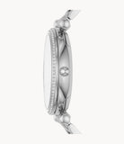 Fossil Carlie Silver Dial Silver Steel Strap Watch for Women - ES4341 Authentic Buy Shop Now