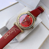 Versace V-Motif Red Dial Red Leather Strap Watch for Women - VERE00418 Authentic Buy Shop Now