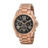 Michael Kors Bradshaw Black Dial Rose Gold Steel Strap Watch for Women - MK5854 Authentic Buy Shop Now