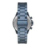 Michael Kors Lexington Chronograph Blue Dial Blue Steel Strap Watch for Men - MK8480 Authentic Buy Shop Now