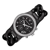 Michael Kors Ceramic Black Dial Black Steel Strap Watch for Women - MK5388 Authentic Buy Shop Now